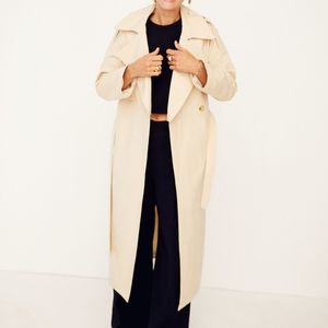 Mango Cotton Trench Coat